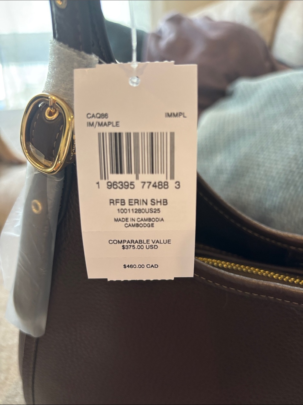 Coach Erin Shoulder Bag in Dark Brown - Picture 2 of 7
